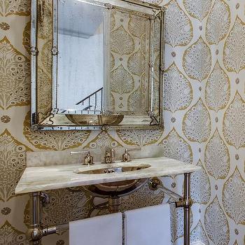 m_galbraith-and-paul-lotus-wallpaper-square-beveled-mirror-onyx-top-washstand